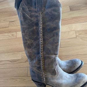 Lane boots plain Jane knee high western boot